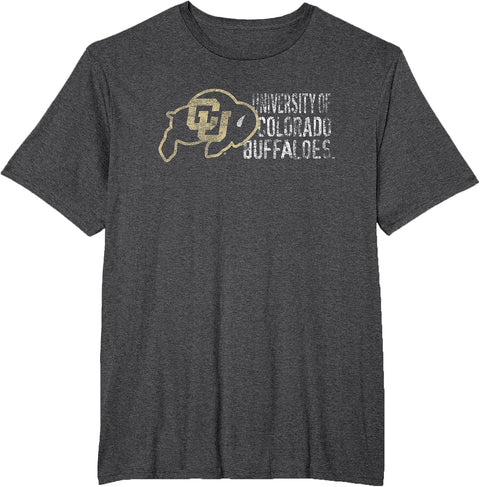Colorado Buffaloes Distressed Accomplishment Logo T-Shirt - Dark Heather Grey