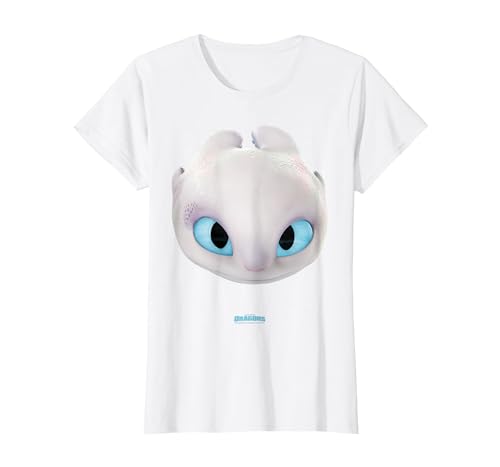 DreamWorks Dragons Light Fury Big Face Costume 3D T-Shirt - size chart