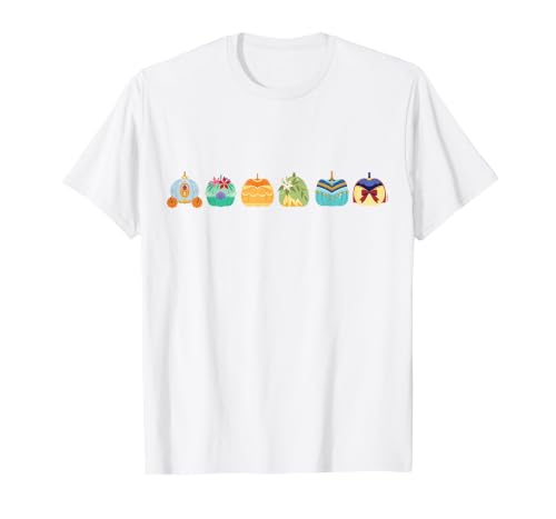 Disney Princess Pumpkins Fall Autumn Lineup of Princesses T-Shirt - size chart