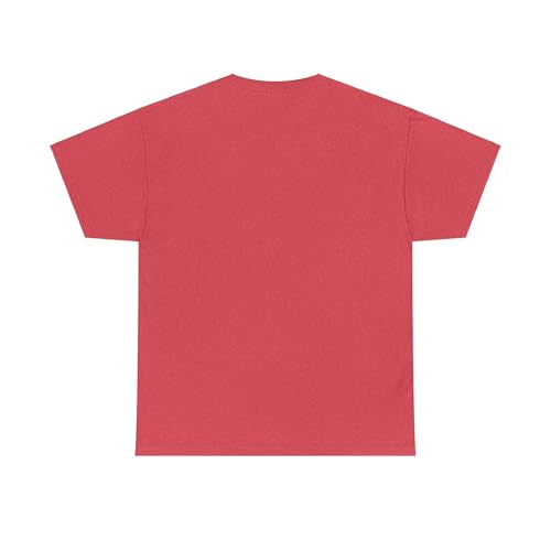 GENERIC cat Unisex Heavy Cotton Tee Heather Red - size chart
