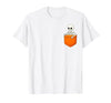 Halloween Spooky Funny Design Skeleton in Pocket Halloween Spooky Funny Skull Costume T-Shirt - size chart