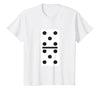 Fun and Easy Halloween Costume T-Shirts - Dominoes Double Five Dominoes Halloween Costume 5 Domino Game T-Shirt - size chart