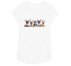 Funny Ghost Dog Halloween Girls Kids Cute French Bulldog Halloween Costume Frenchie Dog Ghost T-Shirt - size chart