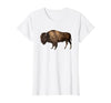 Altes Büffel-Design Buffalo Vintage Retro American Bison T-Shirt - size chart