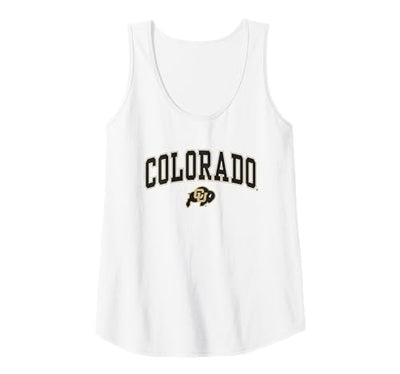 Colorado Buffaloes Arch Logo White Tank Top