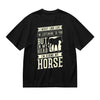 SYPPEIPLC Men Solid Cotton T-Shirt Crew Neck Short Sleeve Home is Where My Horse is Casual Daily Tops - size chart