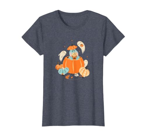 Disney Winnie The Pooh Halloween Cute Eeyore Pumpkin Patch T-Shirt - size chart