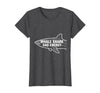 Mademark Whale Shark Dad Energy Ocean Lover Design T-Shirt - size chart