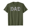 Cow Pattern Print Family Matching Birthday Apparel Cow Dad Birthday Family Matching Girl Boy Farm Birthday T-Shirt - size