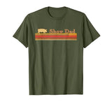 Showing Cattle T-Shirts And Apparel Show Dad - Fun Distressed Look for Showing Pigs T-Shirt - size chart