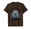 Mademark Official Elephant Seal Sleepshirt Cute Animal Humor T-Shirt - Men - size chart