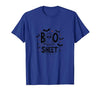 Mademark Halloween Humorous Boo Sheet Ghost Face Pun T-Shirt - size chart