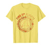 Mademark Fins Up Always Shark Graphic Design T-Shirt - size chart