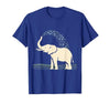 Mademark Elephant Spraying Water Raised Trunk Illustration T-Shirt - Men - size chart