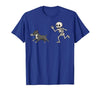 Pitbull Halloween Costume Funny Pitbull Skeleton Hand Halloween T-Shirt - size chart