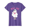 Spooky Season Ghost Halloween Boujee Boo-Jee Boo-JEE Spooky Season Ghost Pink Halloween Pumpkin Boujee T-Shirt - size chart