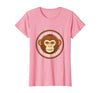 Mademark Monkey Mind Clear Head Sober Living Design T-Shirt - Women - size chart