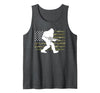 2nd Amendment Right to Bear Arms Camouflage Guns Bigfoot Gun Owner Camo US American Flag Sasquatch AR15 Rifle Tank Top - size chart