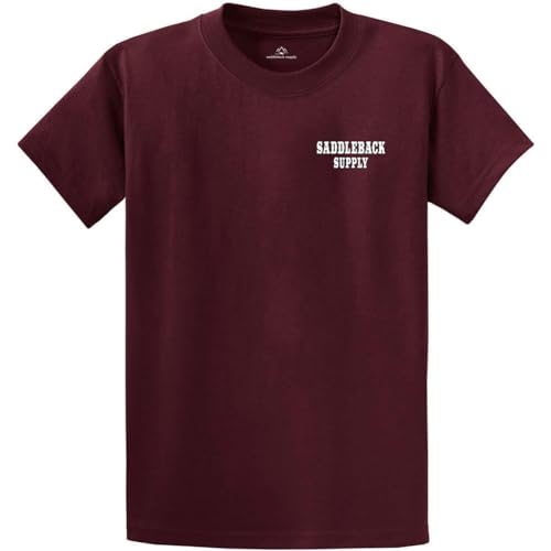 Saddleback Supply Men's Horse with No Name Heavy Tees - size chart