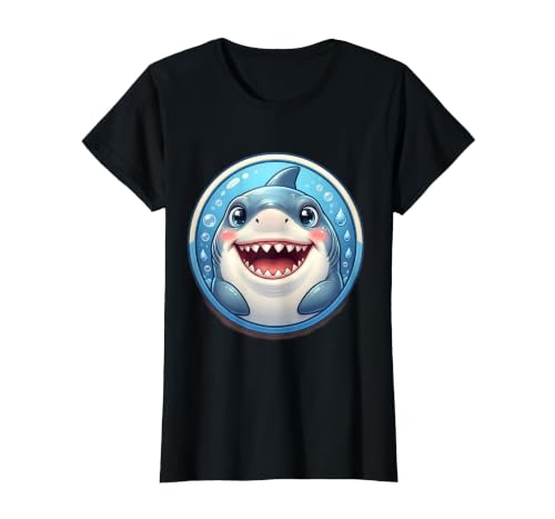 Mademark 2nd Grade Great White Shark Open Jaw Graphic T-Shirt - size chart