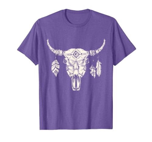 Buffalo Animals Gift Idea Bison Buffalo Skull Animal Design T-Shirt - size chart