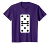 Fun and Easy Halloween Costume T-Shirts - Dominoes Double Five Dominoes Halloween Costume 5 Domino Game T-Shirt - size chart