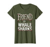 Mademark Friend of Whale Sharks Ocean Life Design T-Shirt - size chart
