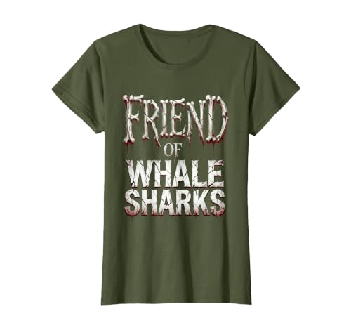 Mademark Friend of Whale Sharks Ocean Life Design T-Shirt - size chart