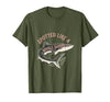 Mademark Spotted Like a Whale Shark Ocean Design T-Shirt - size chart