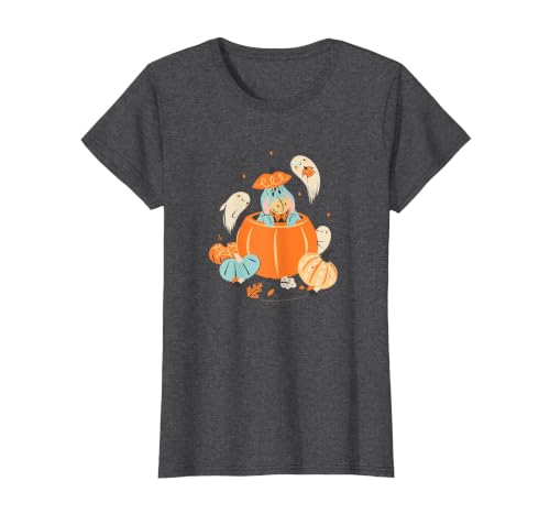 Disney Winnie The Pooh Halloween Cute Eeyore Pumpkin Patch T-Shirt - size chart