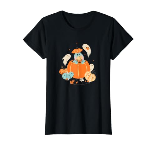Disney Winnie The Pooh Halloween Cute Eeyore Pumpkin Patch T-Shirt - size chart