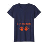 Halloween Pregnancy Costume Funny Tees Let Me Out Halloween Pregnancy Costume Baby Funny T-Shirt T-Shirt - size chart
