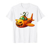 Funny Halloween Airplane Costume for Kid Boy Funny Airplane Pumpkin Pilot Lovers Halloween Mens Boys Kids T-Shirt - size