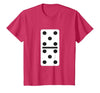 Fun and Easy Halloween Costume T-Shirts - Dominoes Double Five Dominoes Halloween Costume 5 Domino Game T-Shirt - size chart