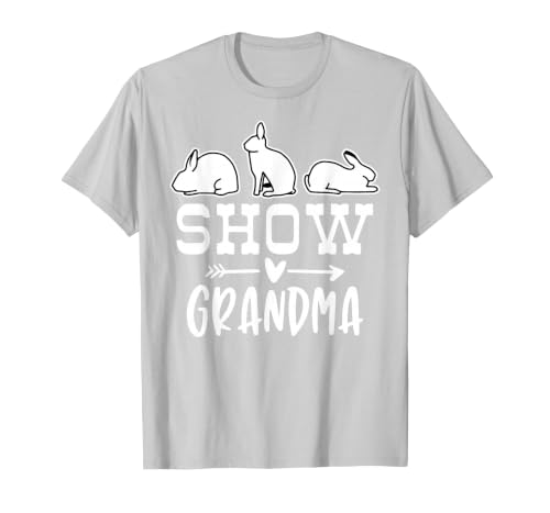 Show Rabbit Grandma T-Shirt — design detail
