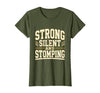 Mademark Strong Silent and Stomping Elephant Design T-Shirt - Women - size chart