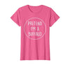 Lazy Funny Halloween Costume Co. Pretend Im a Buffalo Halloween Costume T-Shirt - size chart