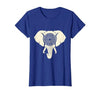 Mademark Elephant Head Ornate Mandala Illustration T-Shirt - Women - size chart