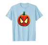 Marvel Spider-Man Halloween Spooky Pumpkin Jack-o'-Lantern T-Shirt - size chart