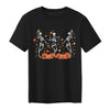 CAZYCHILD Halloween Shirts for Men Funny Halloween Pumpkin Shirt Dancing Skeleton Tee - size chart