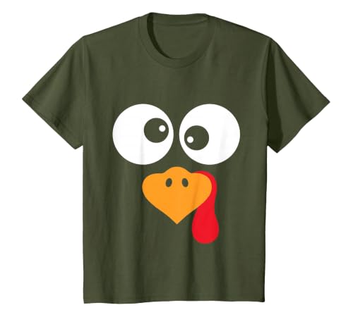 Thanksgiving shirts for Women Men Kids Thanksgiving Funny Turkey Face Costume Outfit Mens Boys Kids T-Shirt - size chart