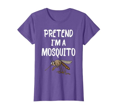 Pretend I'm A Mosquito Funny Halloween Costume Pretend I'm A Mosquito Funny Lazy Halloween Costume Party T-Shirt - size chart