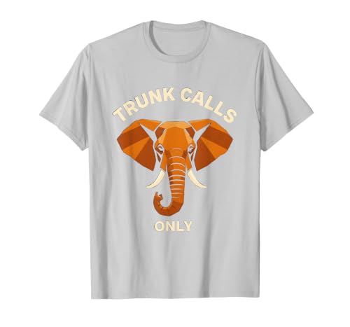 Mademark Trunk Calls Only Funny Elephant Design T-Shirt - Men - size chart