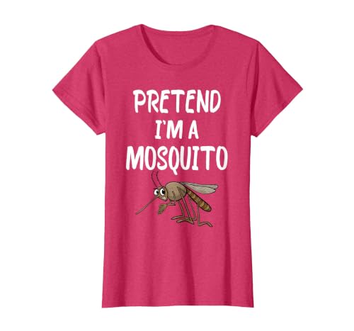 Pretend I'm A Mosquito Funny Halloween Costume Pretend I'm A Mosquito Funny Lazy Halloween Costume Party T-Shirt - size chart