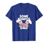 Some Bunny's Dad, Funny Cute Rabbit Family Birthday T-Shirt — design detail