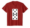 Fun and Easy Halloween Costume T-Shirts - Dominoes Double Five Dominoes Halloween Costume 5 Domino Game T-Shirt - size chart