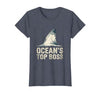 Mademark Ocean's Top Boss Shark Graphic Design T-Shirt - size chart