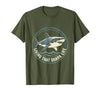 Mademark Living That Shark Life Ocean Predator Design T-Shirt - size chart
