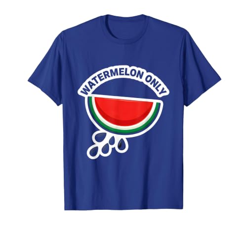 Mademark Men's Watermelon Only Cute Watermelon Fruit Lover Halloween T-Shirt - size chart