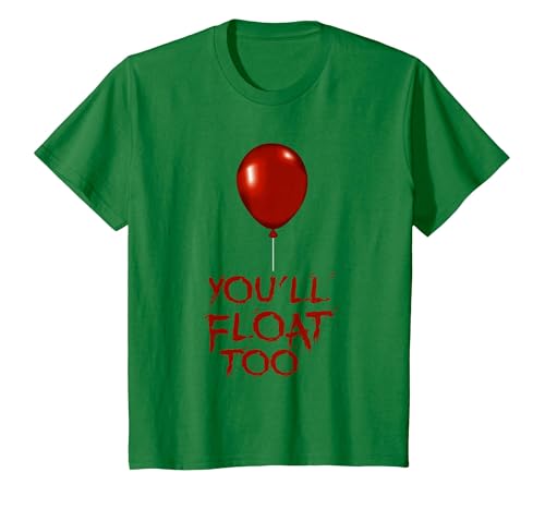 Halloween Funny Trick or Treat Shirt for Kids TeeZ Kids You'll Float Too Costume Halloween Shirts Boys Girls T-Shirt - size
